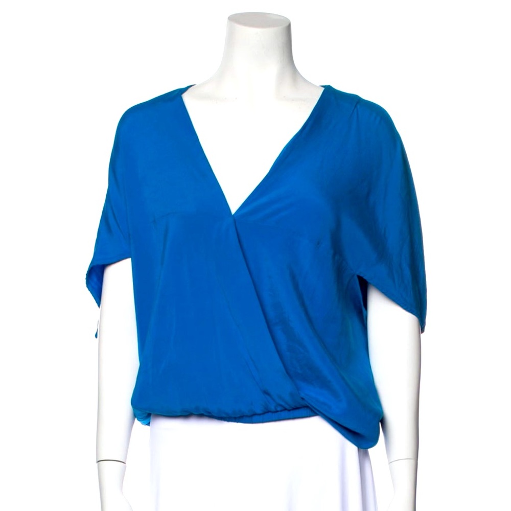 Zero + Maria Cornejo silk v-neck blouse. US 8.
